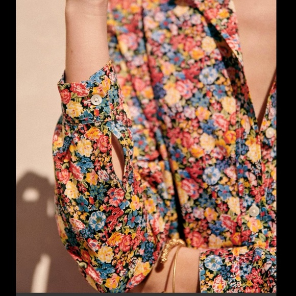 Sezane cotton shirt NWT - Picture 4 of 4